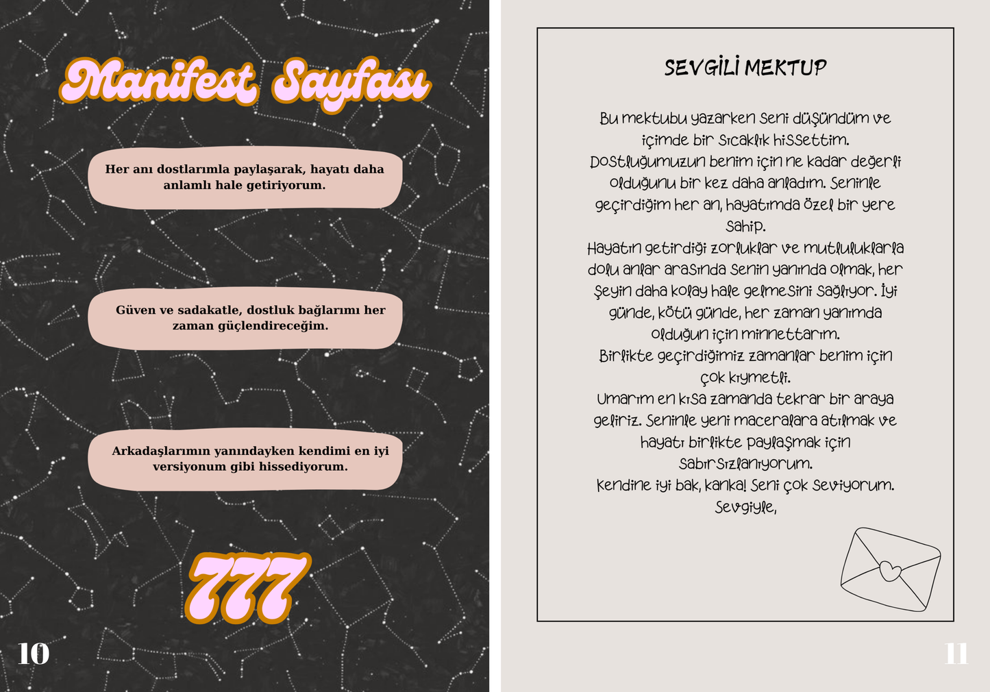 KİŞİYE ÖZEL - ARKADAŞ DERGİSİ