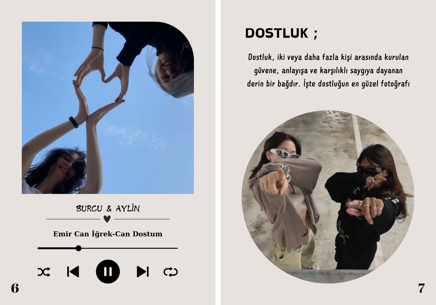KİŞİYE ÖZEL - ARKADAŞ DERGİSİ