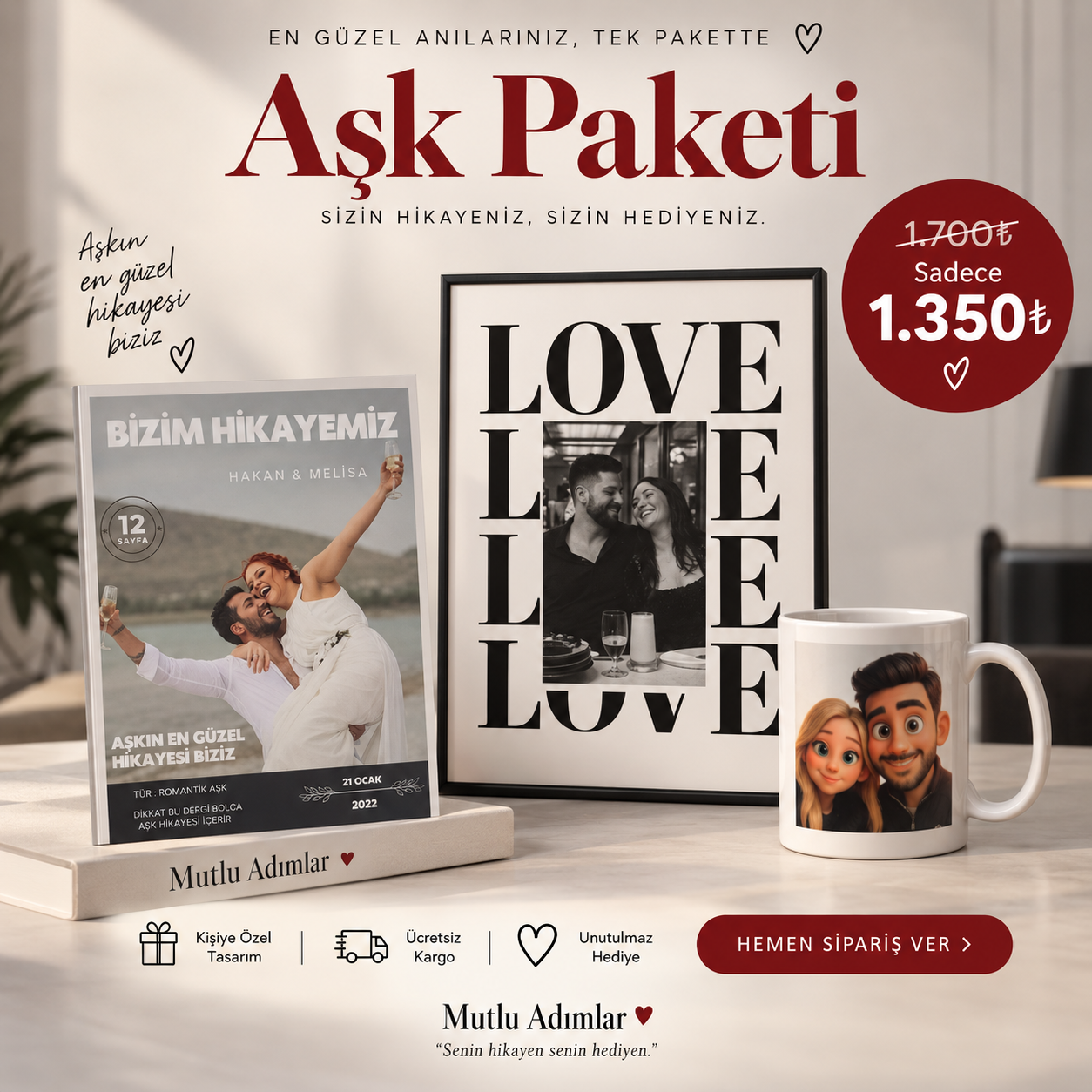 KİŞİYE ÖZEL- AŞK PAKETİ
